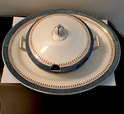 Buy 1920s Royal Vitreous England John Maddock & Sons Lidded Soup Bowl / Meat Plate • 50£