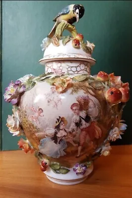 Buy Antique Vase Carl Thieme Porcelain Dresden Germann C1870 • 895£