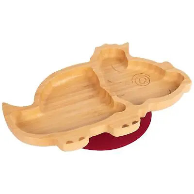 Buy Tiny Dining Red Dinosaur Bamboo Baby Suction Plate Toddler Weaning Feeding Set • 13£