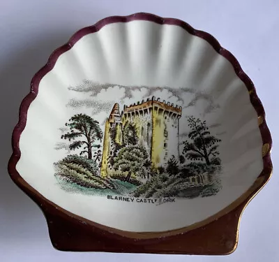 Buy Vintage Gray's Pottery Hand Painted Blarney Castle York Trinket Dish Pin Tray • 5£