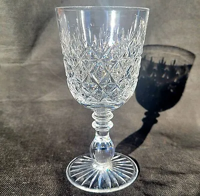Buy Large Vintage Thomas Webb Crystal Wine Glass ~ 18cm Tall • 10£