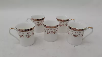 Buy Bundle Of 5 Crownford Queens Staffordshire Fine Bone China Olde England Cups  • 4.99£