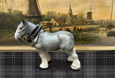 Buy Vintage Dapple Gray English Melba Ware Shire Horse • 33.16£