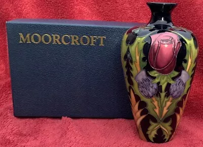 Buy 2012 Moorcroft Pottery Nicola Slaney ‘QE II Diamond Jubilee’ Vase 16cm H Boxed • 295£