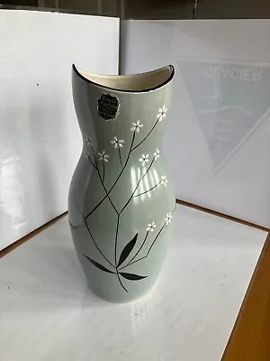 Buy Vintage Royal Norfolk Severn Staffordshire England Grey Floral Ceramic Vase 10  • 9.99£