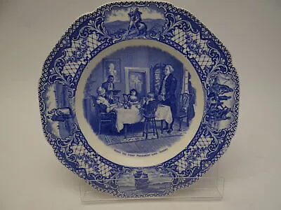Buy Collector's Blue & White Plate, Crown Ducal Ware, Colonial Times • 5.99£