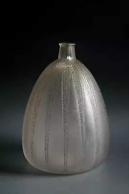 Buy Antique Art Deco Rene Lalique Mimosa Glass Vase - Circa 1921 • 595£