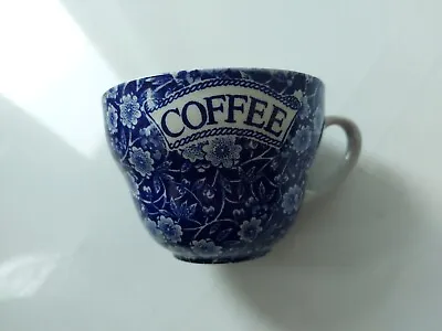 Buy Burleigh Ware Coffee Cup Blue And White • 20£