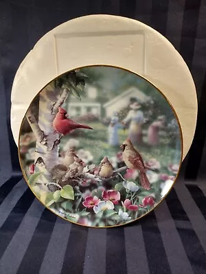 Buy The Danbury Mint Cardinals Plate  Beauty In Bloom  By Bradley Jackson Birds 8   • 12.27£