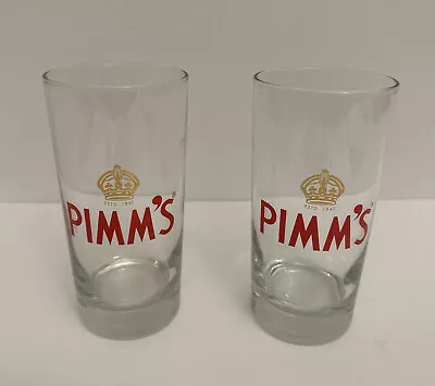 Buy Pimm's Hi Ball Party Glass - Tall Highball Glass - Heavy Base - 10 Oz - 2 Pc Set • 19.17£