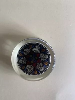 Buy Vintage Stained Glass Effect Strathearn Caithness Scottish Paperweight • 3.99£