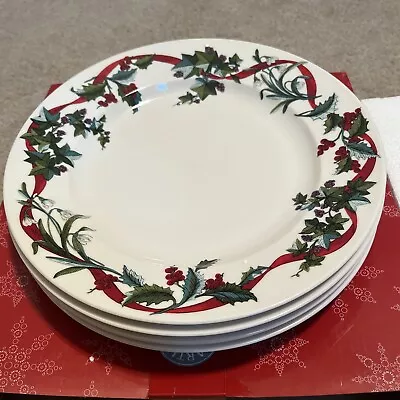 Buy Martha Stewart Holiday Garden Dinner Plate Made For Macys - Set Of 4 • 71.15£