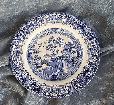 Buy English Ironstone — Willow Pattern — Blue & White —  2—  Dessert Plates— Hc • 9.50£