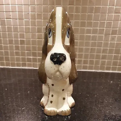 Buy Vintage Szeiler Sad Sam Ceramic Brown & White Basset Hound Dog Figurine Large 9  • 13£