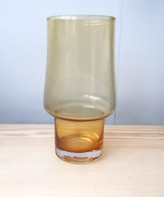 Buy Vintage Finnish Riihimaki Lasi Amber Glass Vase By Tamara Aladin   • 19.99£