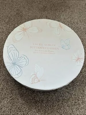 Buy Laura Ashley Butterfly Garden Set Of 4 Bone China Cake Plates BNIB • 12£