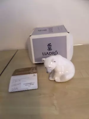 Buy Boxed Rare Lladro Stunning Polar Bear With Certificate • 50£
