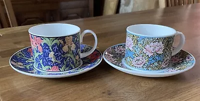 Buy 2 Cups & Saucers By Dunoon Fine Bone China From William Morris “Flowers” Designs • 9£