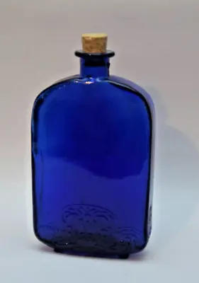 Buy Vintage Parlane Decorative Cobalt Blue Glass Bottle Cork Stopper G • 19.49£
