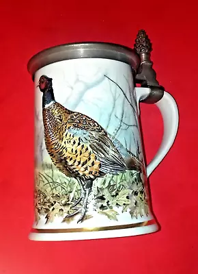 Buy Franklin Porcelain Pewter Lid Stein 1981 The Game Bird Limited Edition Pre Owned • 20£