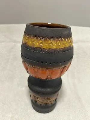 Buy Vintage Aldo Londi Bitossi Raymor Mid Century Modern Pottery Vase Rare Color • 91.69£