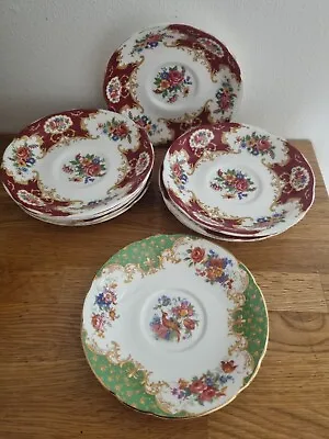 Buy Vintage Paragon Bone China 11 Saucers By Appointment To Her Majesty  • 18.50£
