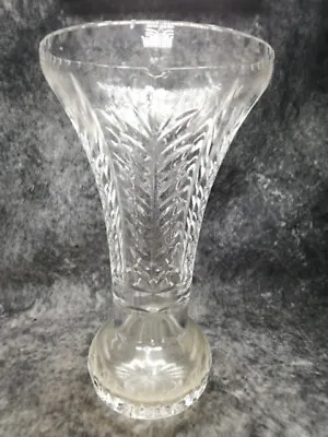 Buy Vintage Retro Clear Royal Doulton England Crystal Glass Ball Bottom Vase • 9.99£
