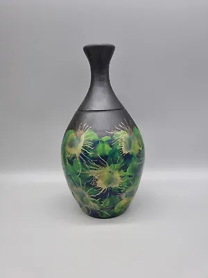 Buy A Handmade Marginea Traditional Pottery Vase, Romanian, Hand-painted Black Clay • 28£