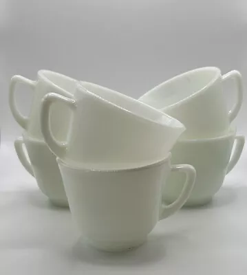 Buy 6 Vintage Pyrex JAJ White Coffee Cups 240ml Aesthetical Modern Look Cups • 9.99£