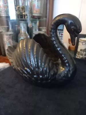 Buy Dartmouth Pottery Black Glazed Swan • 14.99£