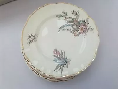 Buy Vintage Alfred Meakin 6  Tea Plates X 6 Floral Pattern 391413 • 4.50£