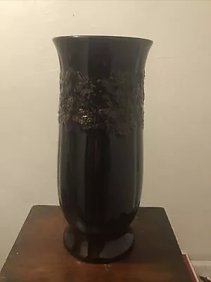 Buy West German Pottery Bay Keramik Brown Big Vase 750-35 • 30£