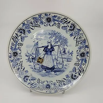 Buy VTG Delfts Made For Royal Sphinx Holland By Boch Belgium Country Farm Life Plate • 17.77£