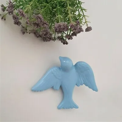 Buy Blue Hand Painted Clay Swallow // Portuguese Ceramic Wall Swallow 14cm • 6.48£