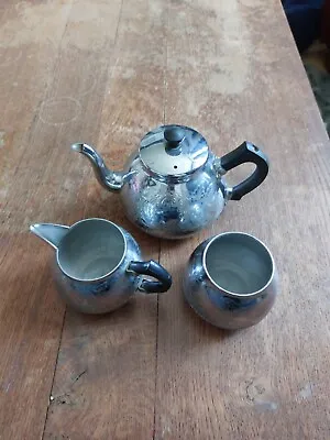 Buy Vintage 50s/60s Swan Chromalin Carltonware Tea Set 3 • 14.99£