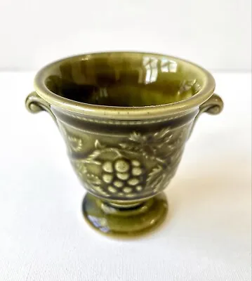 Buy Holkham Pottery Mini Vase Vintage Handmade English Pottery Grape Design • 9.95£