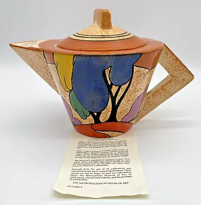 Buy Clarice Cliff Blue Autumn Art Deco Tea Pot Metropolitan Museum Of Art MMA    L13 • 65£
