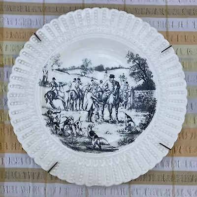 Buy ROYAL CAULDON - Vintage Plate “The Meet”, With Vintage Wire Hanger • 6£