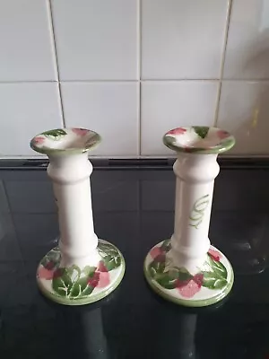Buy Poole Pottery Candlestick Holders Set Of 2 Vintage  • 10£
