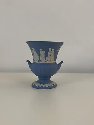 Buy Wedgewood Blue Jasperware Small Grecian Urn - Vintage • 0.99£
