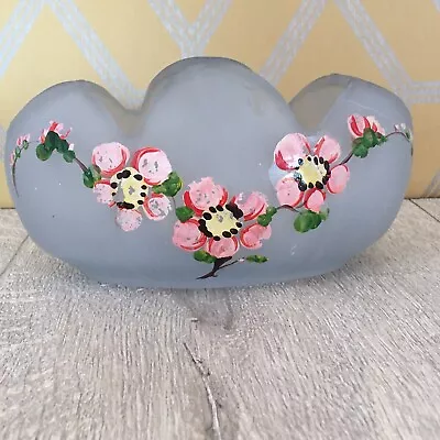 Buy Ice Blue Glass Tulip Posy Bowl Bagley Pattern Number 3169 Cherry Blossom Pattern • 14£