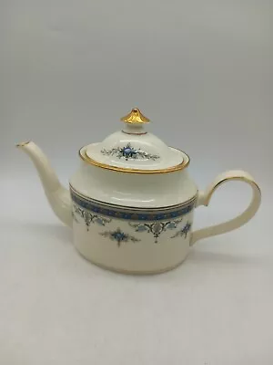 Buy Minton Grasmere Blue Teapot England Fine Bone China • 20£