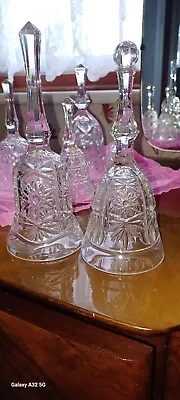 Buy Job Lot 7 Vintage Glass Ornamental Bells • 7£