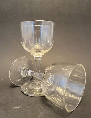Buy X2 Antique Victorian Handblown Drinking Glasses • 20£
