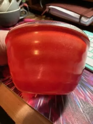 Buy Vintage Phoenix Pyrex Glass Bright Red Mixing/Pudding Bowl Sprayware Small 5” • 6.50£