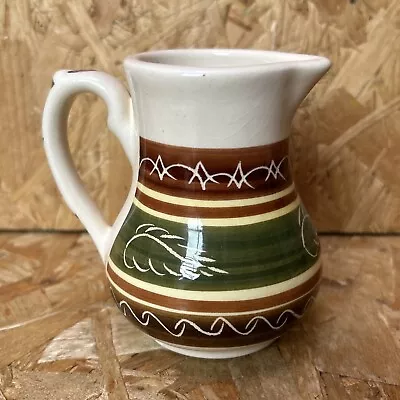 Buy Dragon Welsh Pottery Rhayader Hand Painted Brown Green Sparrowbeak Milk Jug 4  • 4.99£