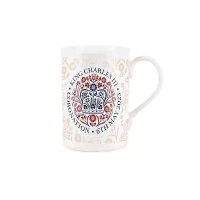 Buy Fine Bone China King Charles III Coronation Commemorative Mug - Red • 12.49£