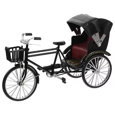Buy Vintage Metal Rickshaw Bike Miniature Sculpture Black • 16.99£