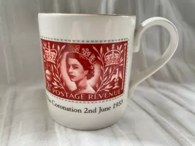 Buy Royal Mail 50th Anniversary Of The Coronation - Commemorative Mug/Tankard RED • 7.50£
