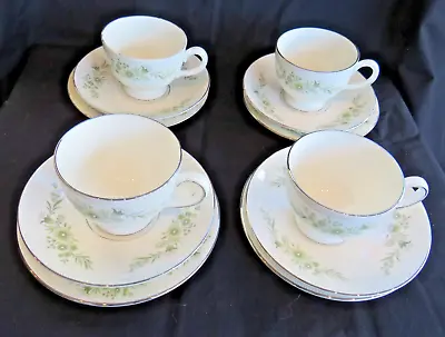 Buy 4 X Trios. Tea Cups, Saucers & Plates. Westbury R4410 Wedgwood Bone China. G. • 6.95£